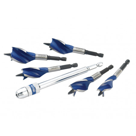 Blue Groove 6X Stubby Wood Bit Set, 5 Piece