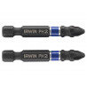 Impact Screwdriver Bits Phillips PH2 50mm (Pack 2)