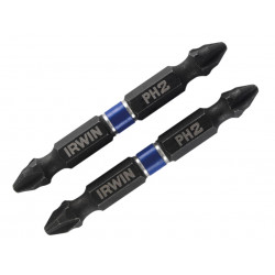 Impact Double-Ended Screwdriver Bits Phillips PH2 60mm (Pack 2)