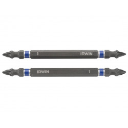 Impact Double-Ended Screwdriver Bits Pozi PZ1 100mm (Pack 2)