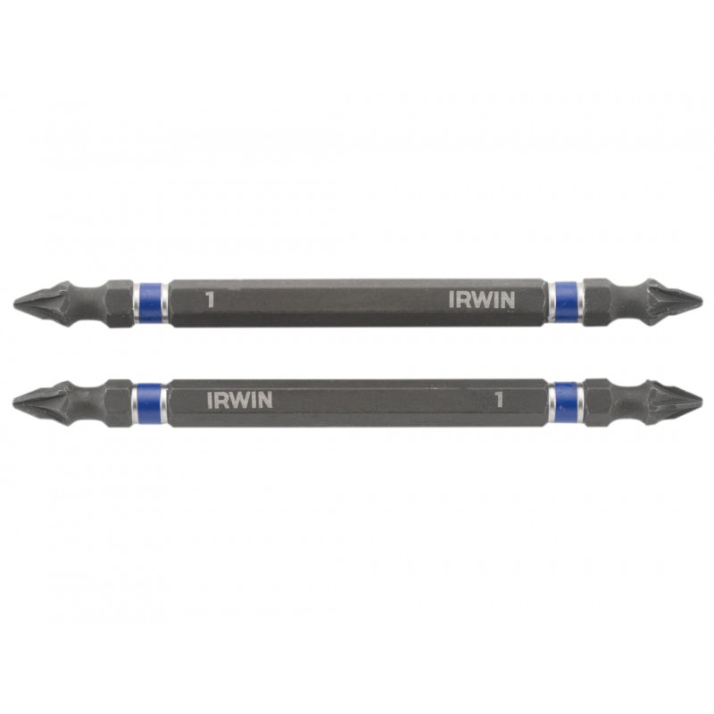 Impact Double-Ended Screwdriver Bits Pozi PZ1 100mm (Pack 2) Impact Double-Ended Screwdriver Bits Pozi PZ1 100mm (Pack 2)