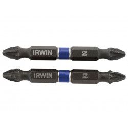 Impact Double-Ended Screwdriver Bits Pozi PZ2 60mm (Pack 10)