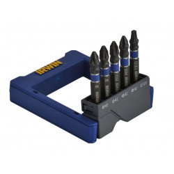 Phillips/Pozi/TORX Impact Screwdriver Pocket Bit Set, 5 Piece