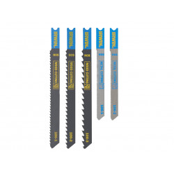 HCS/HSS U-Shank Jigsaw Blade Set, 5 Piece