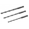 HSS Drill Bit Hex Shank Bit Set, 3 Piece