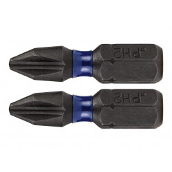 Impact Pro Performance Screwdriver Bits PH2 25mm (Pack 2)
