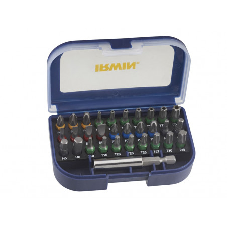 Colour Coded Screwdriver Bit Set, 31 Piece