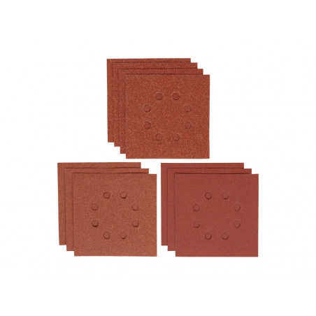 1/4 Punched Sanding Sheet Set, 10 Piece