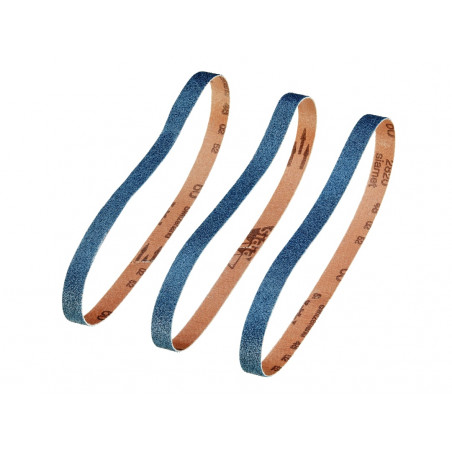 Powerfile Zirconium Sanding Belt 13 x 455mm 60G (Pack 3)