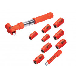 Insulated 3/8in Drive Metric Torque Wrench Kit, 10 Piece