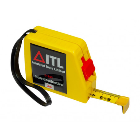 Insulated Non Conductive Tape Measure 3m (Metric Only)