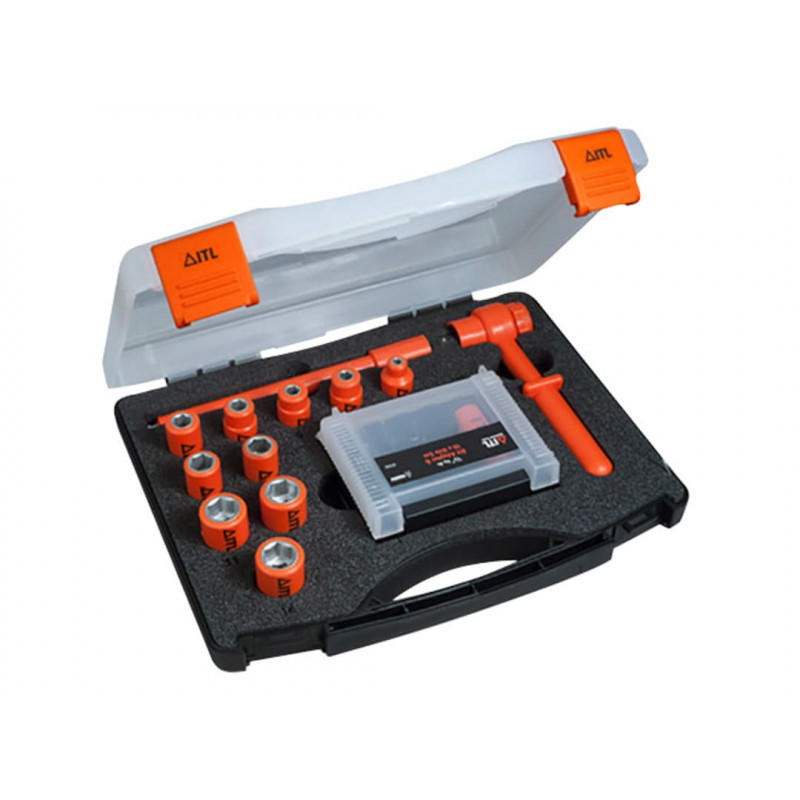 Insulated 1/4in Drive Socket Set, 24 Piece Insulated 1/4in Drive Socket Set, 24 Piece