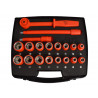 Insulated Socket Set of 19 1/2in Drive