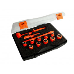 Insulated 1/2in Drive Socket Set, 13 Piece