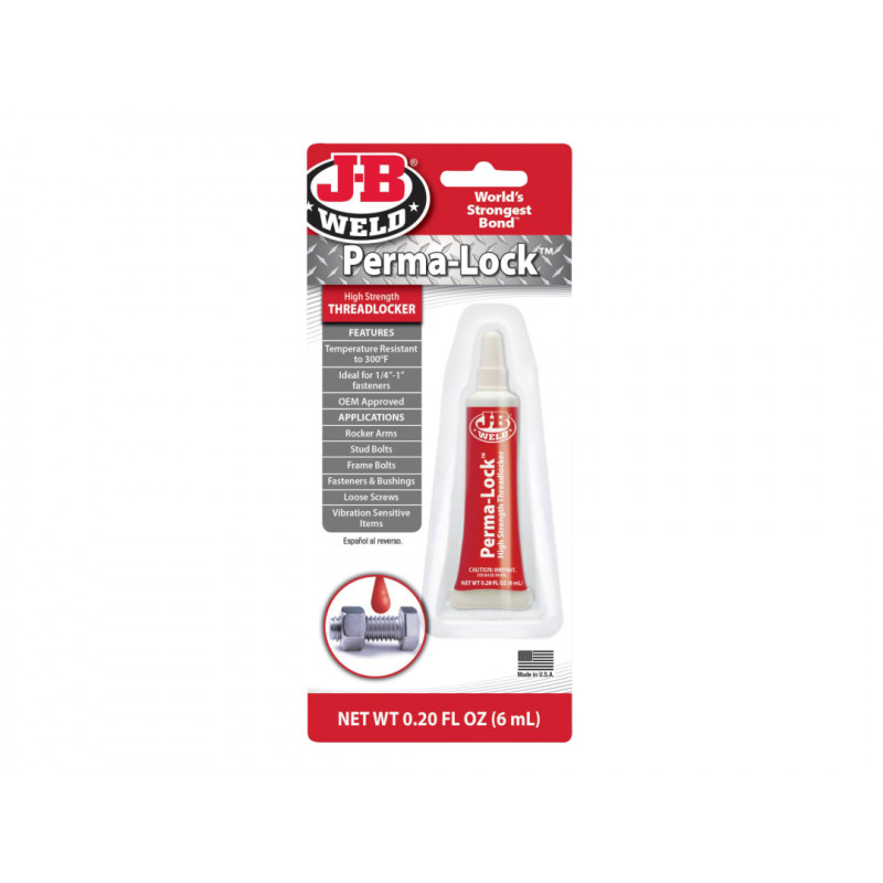 Perma-lock Red High High Strength Threadlocker 6ml Perma-lock Red High High Strength Threadlocker 6ml