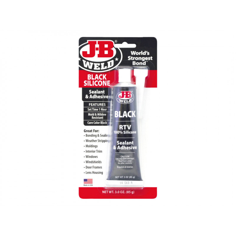 Silicone Sealant & Adhesive Black 85g