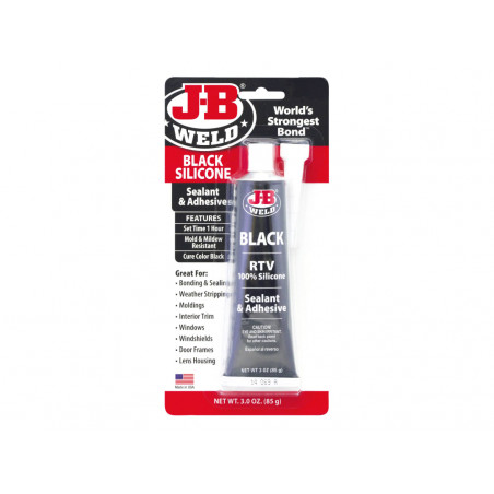 Silicone Sealant & Adhesive Black 85g