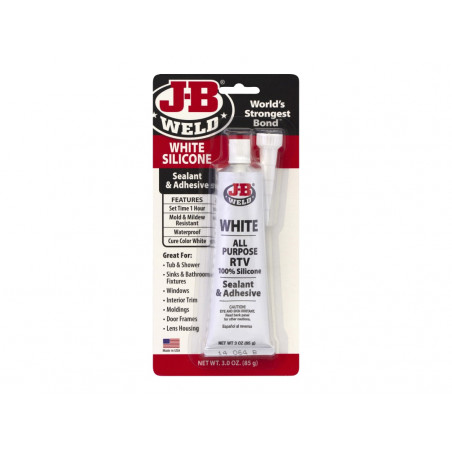 Silicone Sealant & Adhesive White 85g