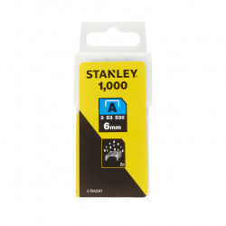 Stanley 0-TRA204T Light-Duty Staples 6mm (Pack of 1000)