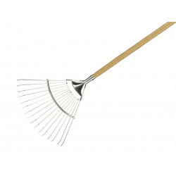 Stainless Steel Lawn & Leaf Rake, FSC®