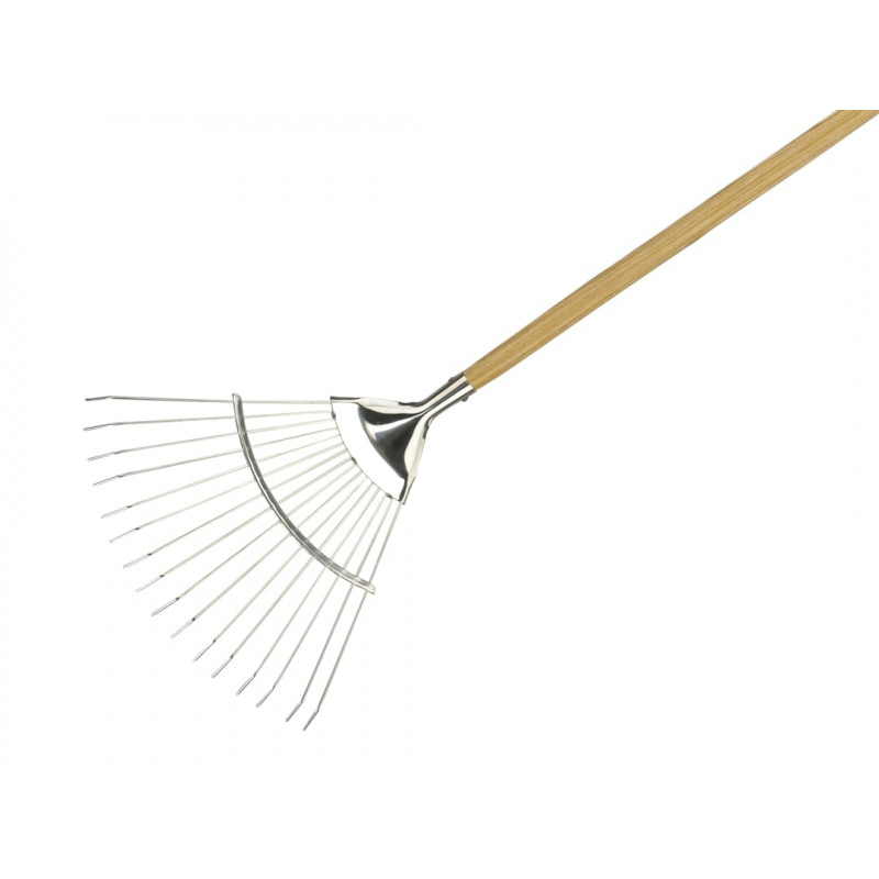 Stainless Steel Lawn & Leaf Rake, FSC®