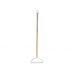 Stainless Steel Long Handled Soil Rake, FSC®