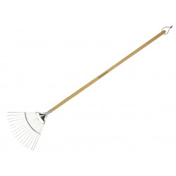 Stainless Steel Lawn & Leaf Rake, FSC®
