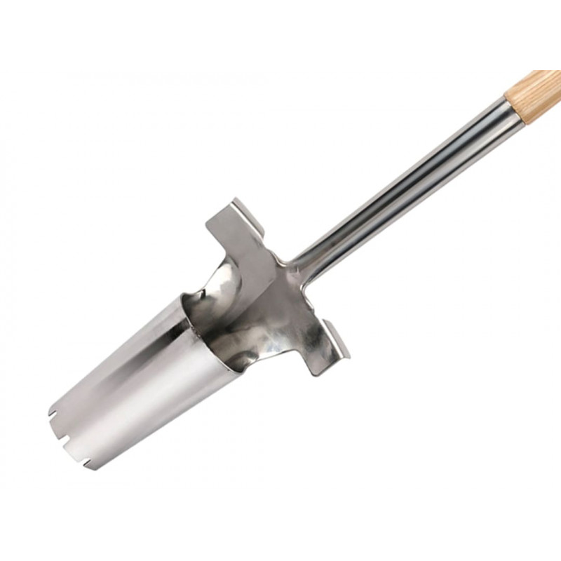 Stainless Steel Long Handled Bulb Planter, FSC® Stainless Steel Long Handled Bulb Planter, FSC®
