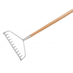 Stainless Steel Garden Life Soil Rake, FSC®