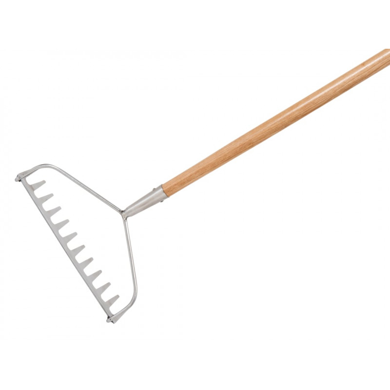 Stainless Steel Garden Life Soil Rake, FSC® Stainless Steel Garden Life Soil Rake, FSC®