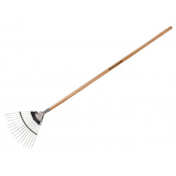 Stainless Steel Garden Life Lawn Rake, FSC®