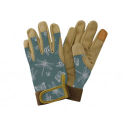Flutter Bugs Teal Premium Comfort Gloves - Ladies Medium
