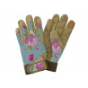 Aqua Peony Premium Comfort Gloves - Ladies Medium