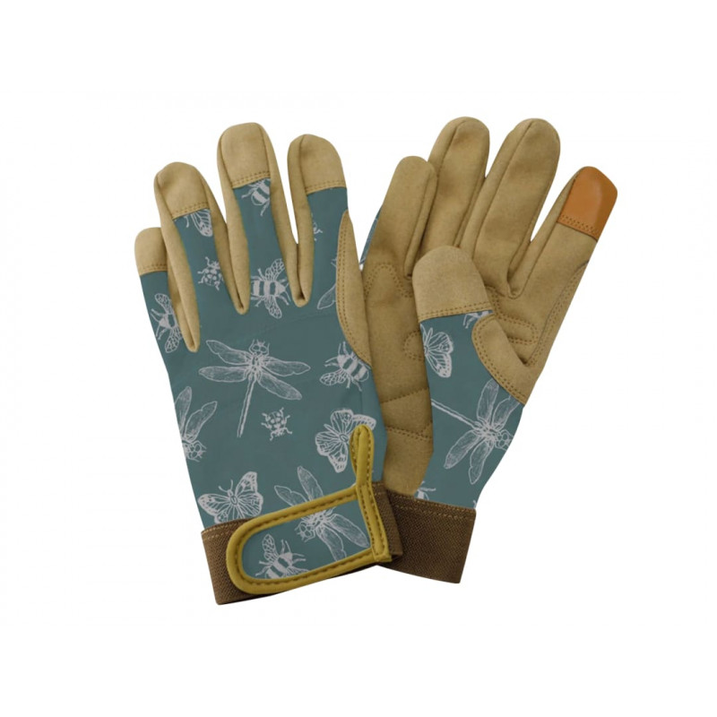 Flutter Bugs Teal Premium Comfort Gloves - Ladies Small Flutter Bugs Teal Premium Comfort Gloves - Ladies Small