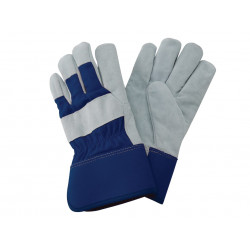 Navy Fleece Lined Rigger Gloves - Ladies Medium