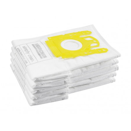 Karcher 6.904.329.0 VC Fleece Vacuum Bags Pack of 5