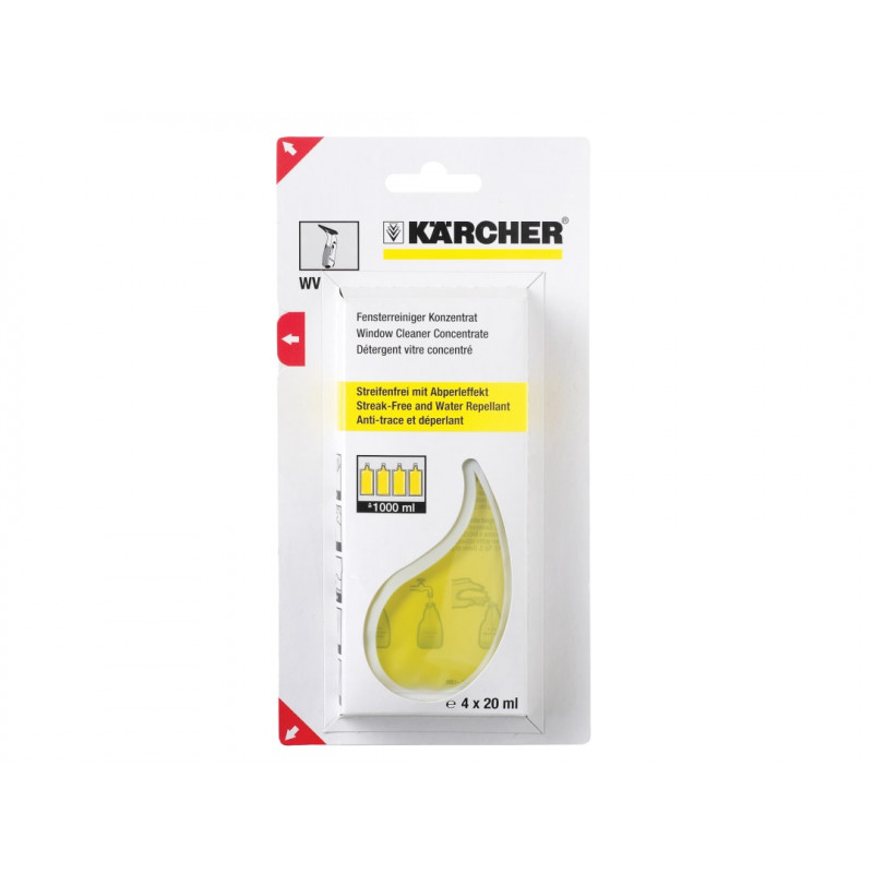 Karcher 6.295.302.0 Glass Cleaning Sachets (4x20ml) Karcher 6.295.302.0 Glass Cleaning Sachets (4x20ml)