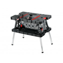 Keter 237005 Folding Work Table with Clamps