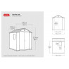 Keter 252003 Darwin Shed Brown 6 x 6ft