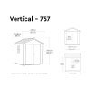Keter 260263 Newton Plus Shed 7.5 x 7ft