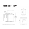 Keter 260265 Newton Plus Shed 7.5 x 9ft