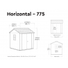 Keter 260264 Newton Plus Shed 7 x 7.5ft