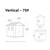 Keter 259689 Newton Plus Shed 9.5 x 7ft