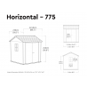 Keter 260263 Newton Plus Shed 7.5 x 7ft