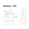 Keter 260264 Newton Plus Shed 7 x 7.5ft