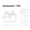 Keter 260265 Newton Plus Shed 7.5 x 9ft