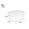Keter 257323 Tuff Tote 11 litre