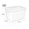 Keter 257326 Tuff Tote 140 litre