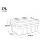 Keter 257324 Tuff Tote 37 litre