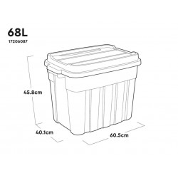 Keter 257325 Tuff Tote 68 litre